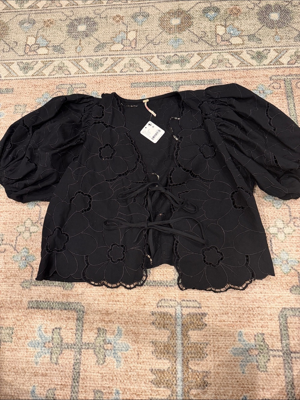 Free People June Eyelet Shirt | Size Small NWT - Picture 2 of 4